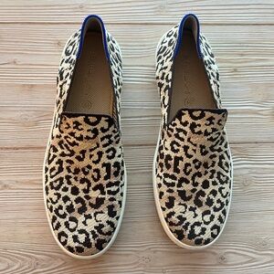 Rothy’s Slip-On Sneakers – Camo Cat Leopard – Women’s 10.5